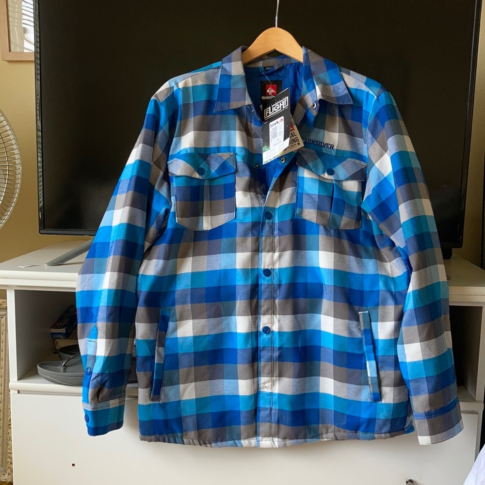 Men’s Quicksilver quilt lined jacket NWT